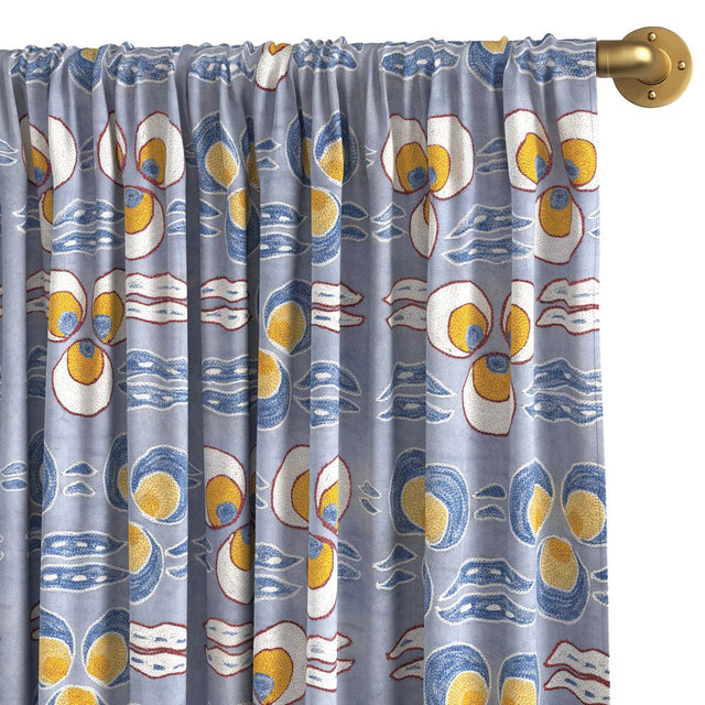 Sky Chintamani Rod Pocket Curtain Curtains ADT 