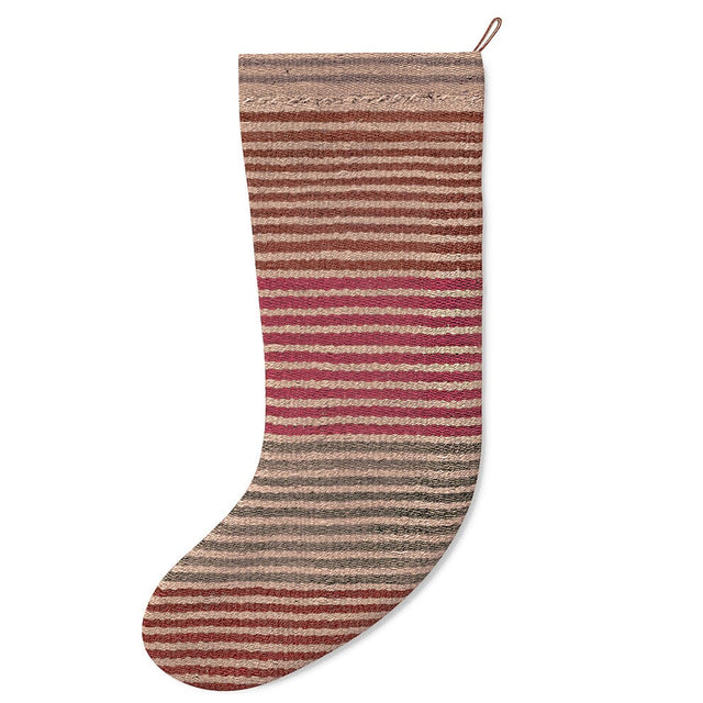 Candy Stripe Frazada Stocking Holiday Accent ADT 
