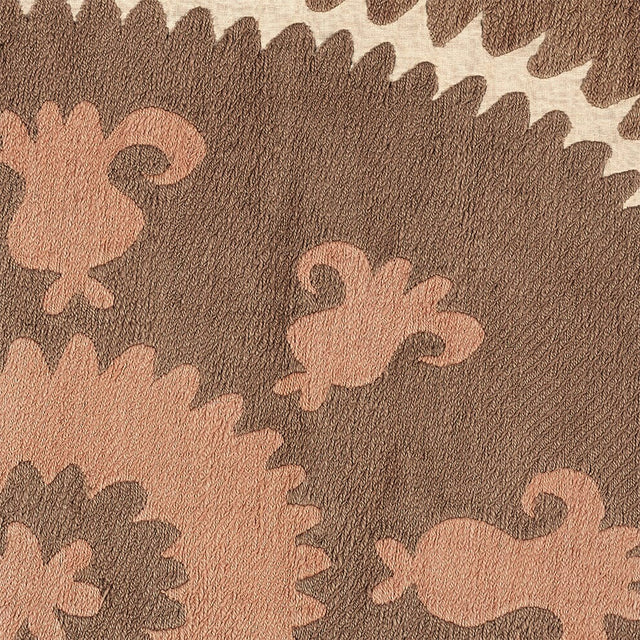 Espresso Checkerboard Suzani Wallpaper Swatch Swatch St. Frank 