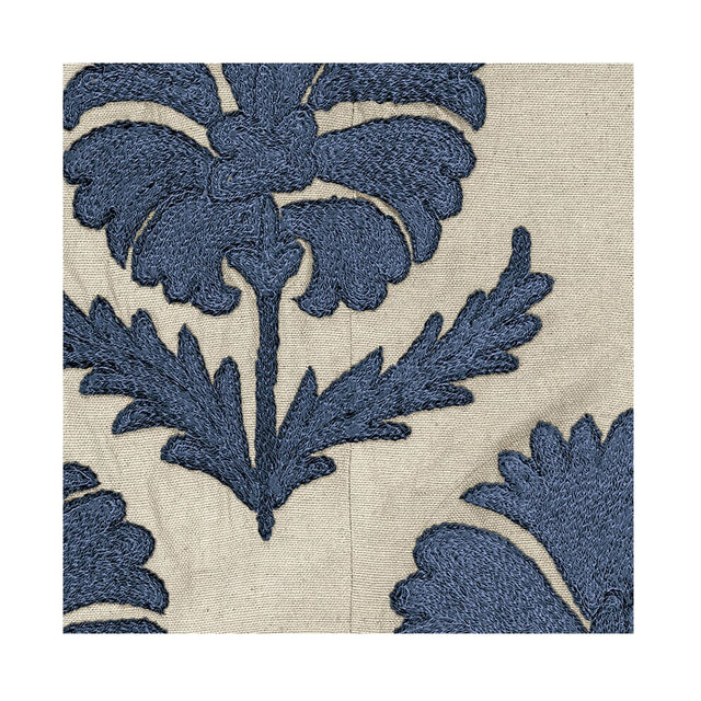 Indigo Daisy Suzani Outdoor Performance Fabric Swatch