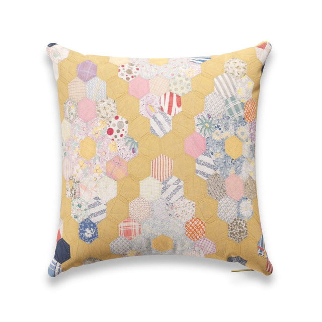 Butter Diamond Quilt Pillow Pillow ADT 22" W x 22" H 