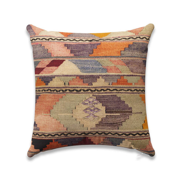 Shell Psychedelic Kilim Outdoor Pillow Pillow ADT 22" W x 22" H 