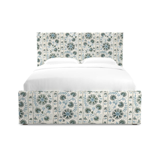 Sage Ribbon Suzani Hutton Bed Furniture Revive 