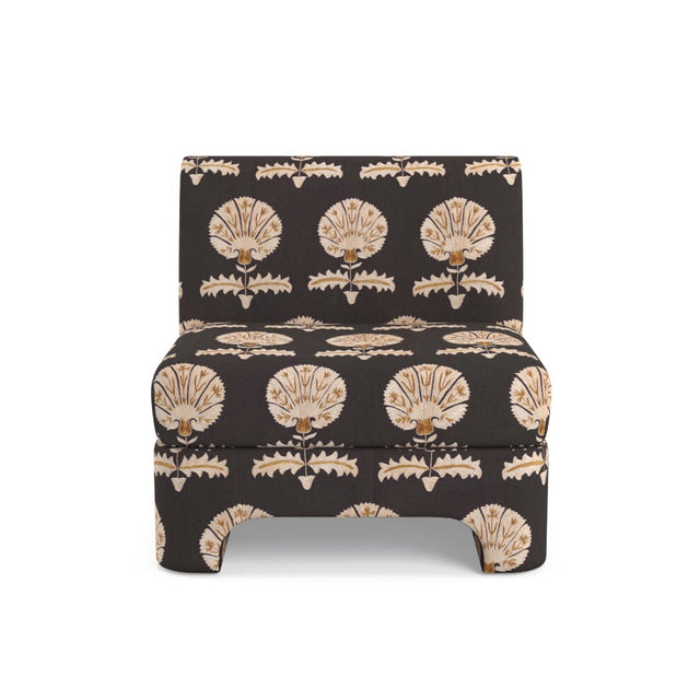 Black Daisy Suzani Sienna Slipper Chair Furniture Revive 