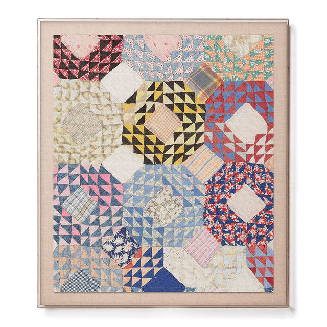 Shell Kaleidoscope Quilt Accent Framed Print Print St. Frank 
