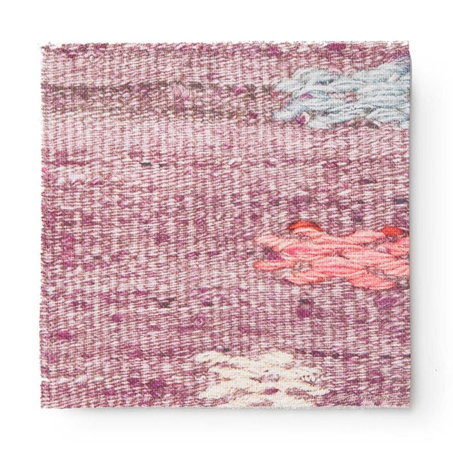 Amethyst Burdock Kilim Outdoor Performance Fabric Swatch Swatch ADT 