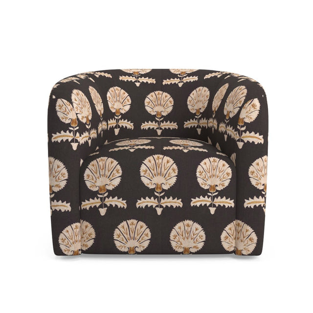 Black Daisy Suzani Esther Swivel Chair Furniture Revive 