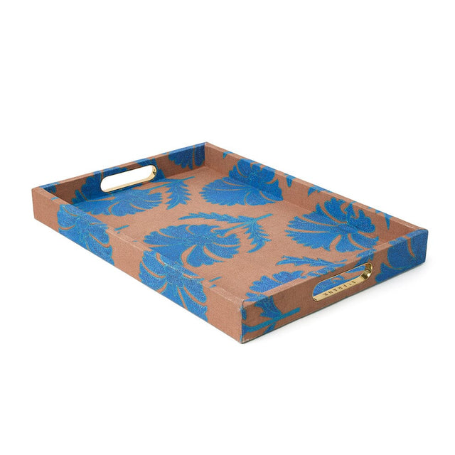 Turquoise Daisy Suzani - Large Tray Tray St. Frank 