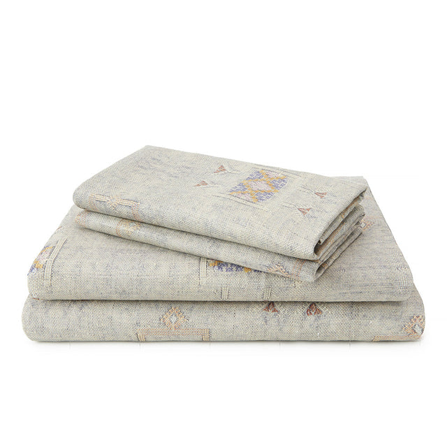 Iris Cactus Silk Linen Sheet Set Bedding Portugal 