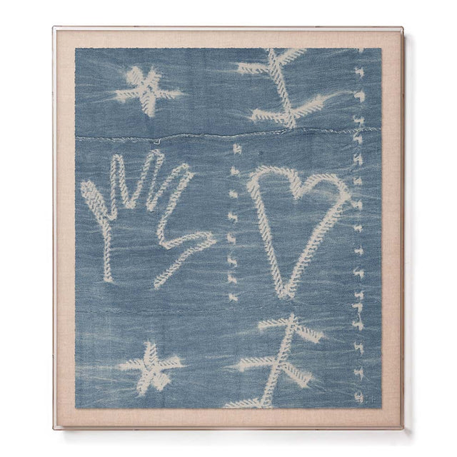 Heart in Hand Indigo Accent Framed Print Print St. Frank 